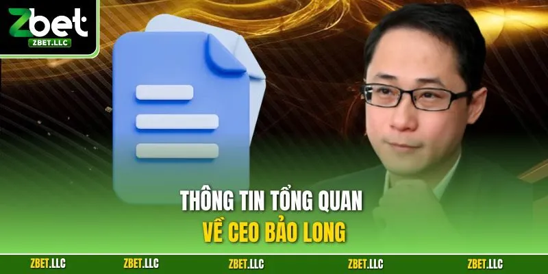 Thông tin tổng quan về CEO Bảo Long